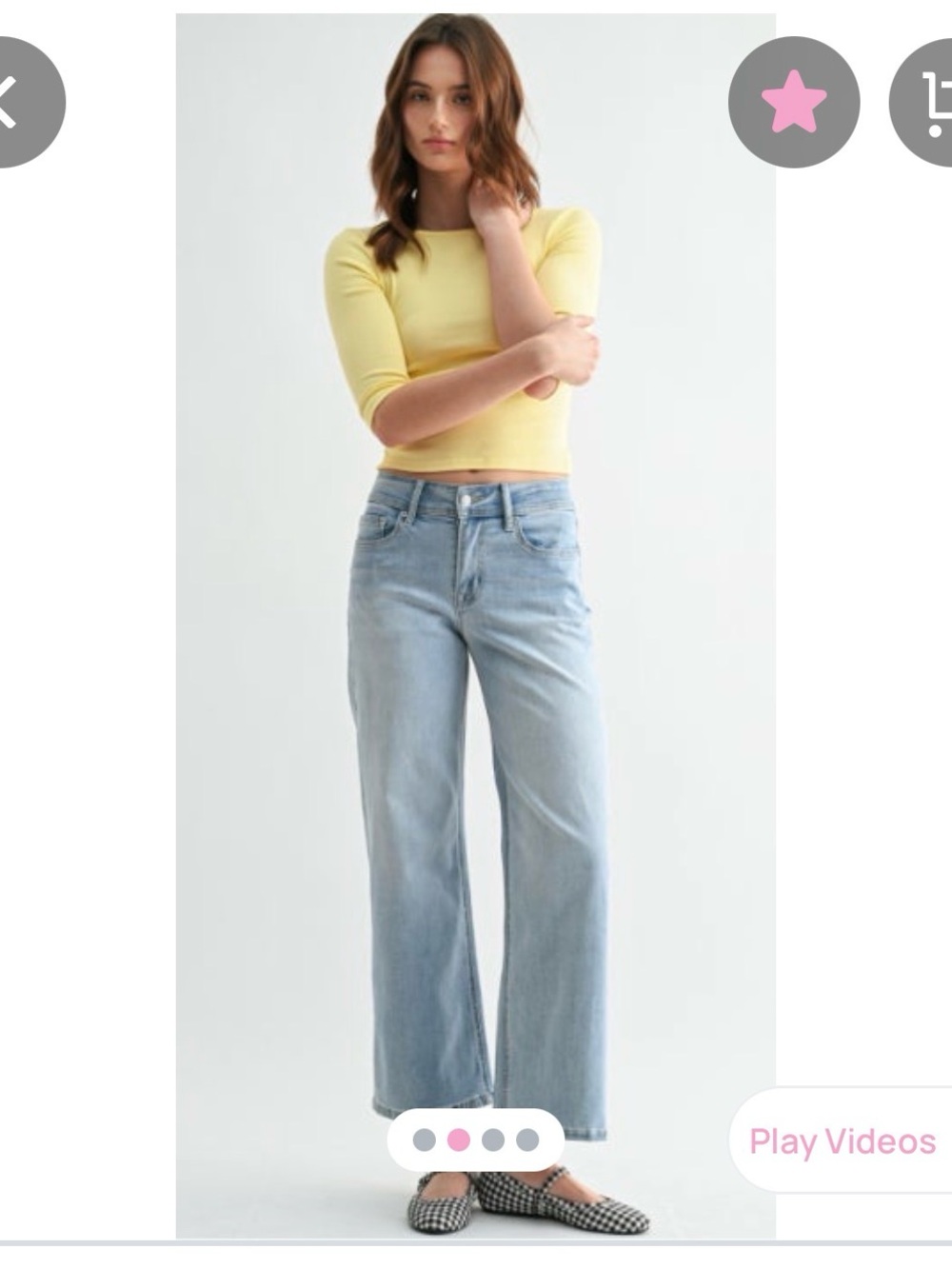 Mica Light Blue Straight Leg Women's Jeans
